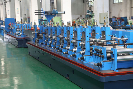 Tubulação de alta frequência de ERW que faz a máquina a linha de solda hectograma 114 do moinho de tubo da tubulação reta de aço da emenda