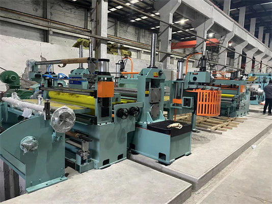Bobina de aço inoxidável da elevada precisão que corta a linha talhadeira gêmea da máquina opcional