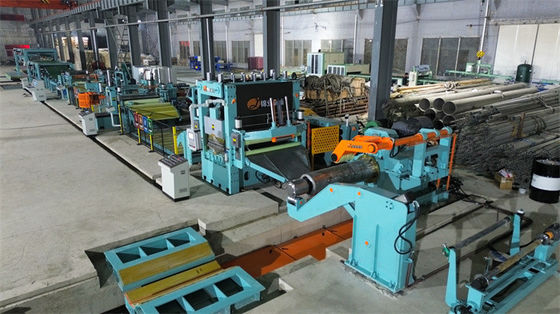 Servo de corte de folha de aço inoxidável para linha de comprimento com aparador de bordas