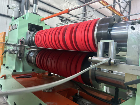 As cabeças dobro da talhadeira bobinam para bobinar a linha de corte de aço dar um coice para a folha do aço carbono do CR